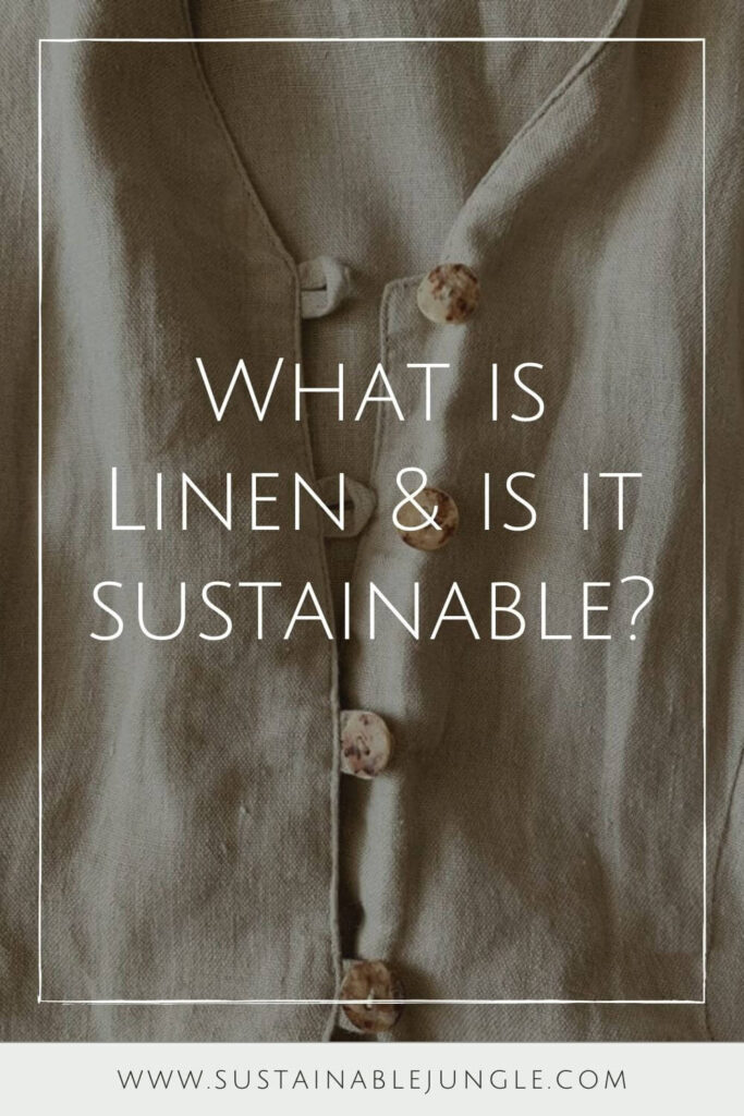 亚麻布是什么?这是一种可持续的面料，当以负责任和道德的方式种植和生产时，它就会成为一种超级可持续的面料。Taisiia Shestopal摄于Unsplash #whatislinen #sustainablejungle