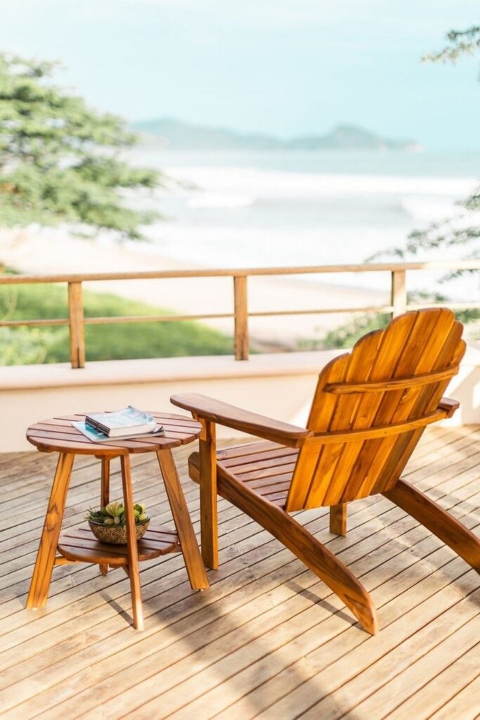 The grill is sizzling, the sun is setting, and the fireflies are flickering. The perfect picture, right? But it could be even better if it featured sustainable outdoor furniture. Image by Masaya & Co. #sustainableoutdoorfurniture #ecofriendlyoutdoorfurniture
