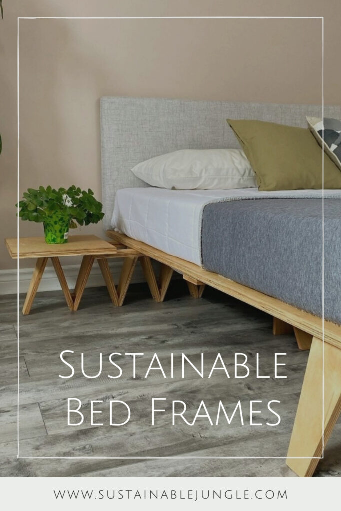 用环保无毒的床架把你的烦恼(和你自己)放到床上。图片来源:Quagga Designs #无毒床架#环保床架#可持续床架