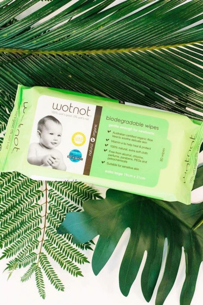 Switching to eco friendly baby wipes—especially the reusable kind—is one relatively simple way to clean up more than your baby’s bottom. Image by Wotnot #ecofriendlybabywipes #compostablebabywipes #sustainablejungle